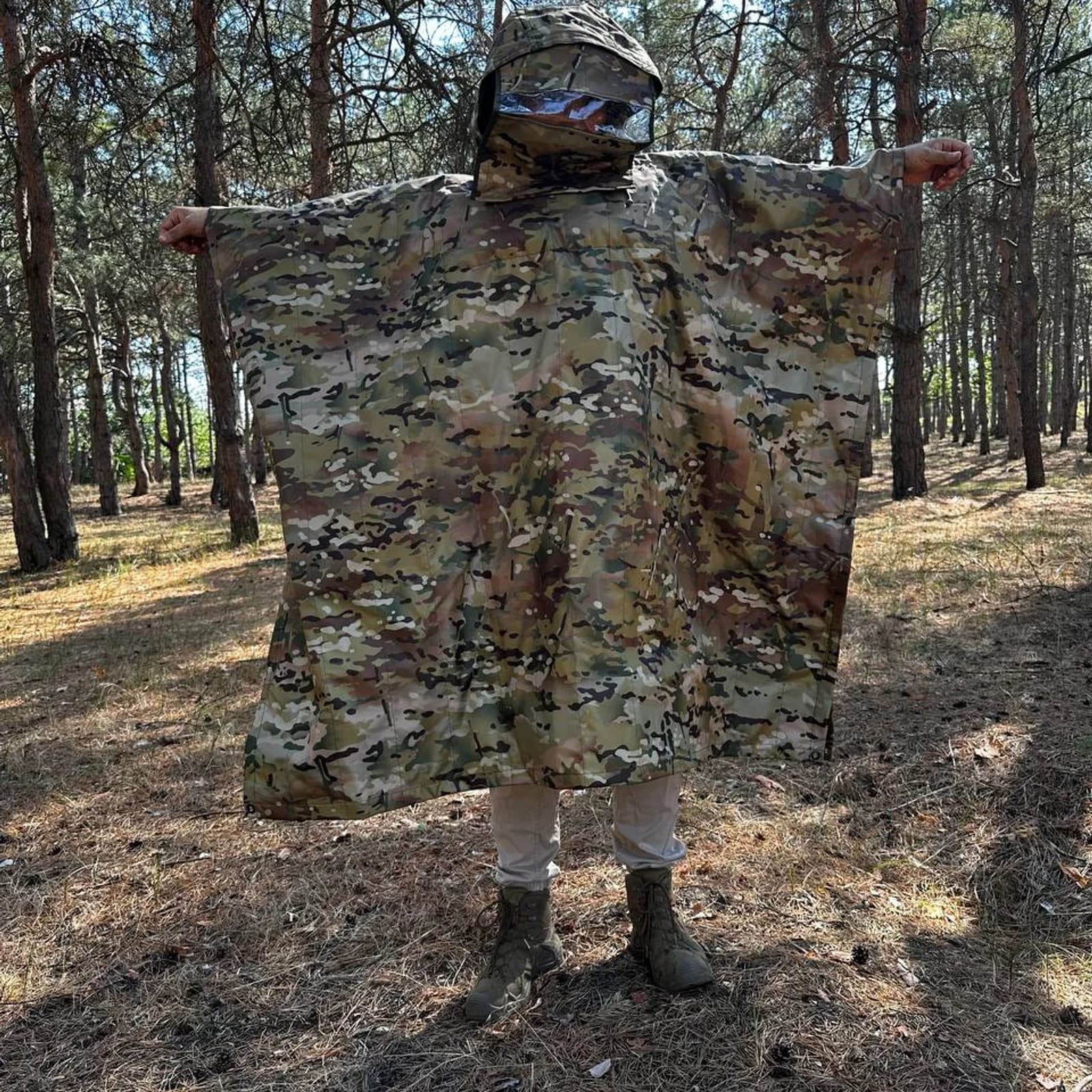 H-2507 Full-Coverage Thermal Poncho — view 1